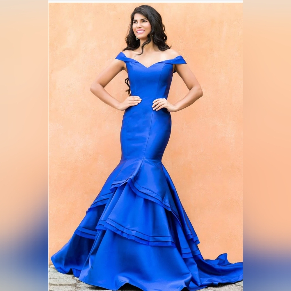 Jovani Ryal Blue Gown